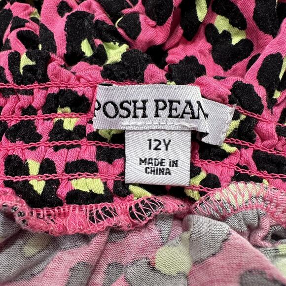 Posh Peanut Neon Pink Cheetah Animal Print Tank Romper - Picture 5 of 6